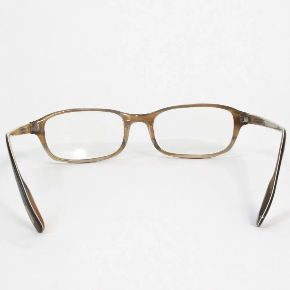 Oliver Peoples Hamilton Eyeglasses Frames Brown Acetate Rectangular 47.5-18-140